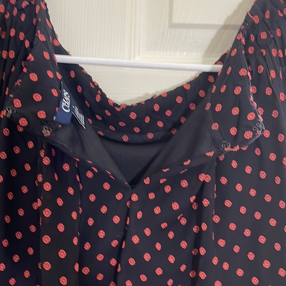 Chaps Women's Black and flower print dress, size 6 - Picture 8 of 12